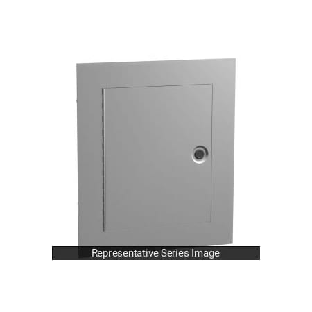 Hammond 1/4 Turn Latch Electrical Enclosures, 16 in H, 4 in D, 12 in W, 1, Steel N1WF16124